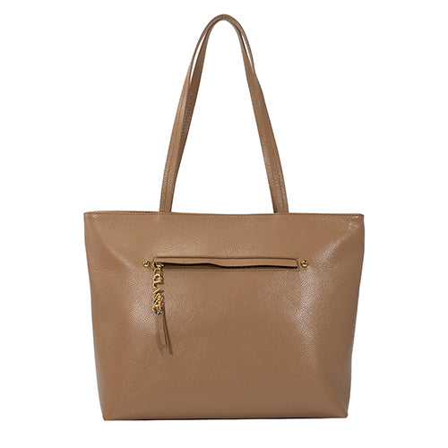 Bolsa de Couro Shopping Bag San - Tan