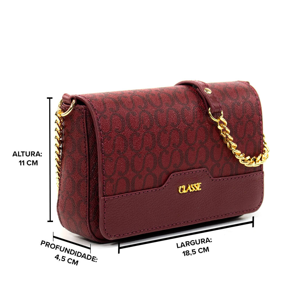 Bolsa Feminina Canvas Tiracolo Helo - Ruby