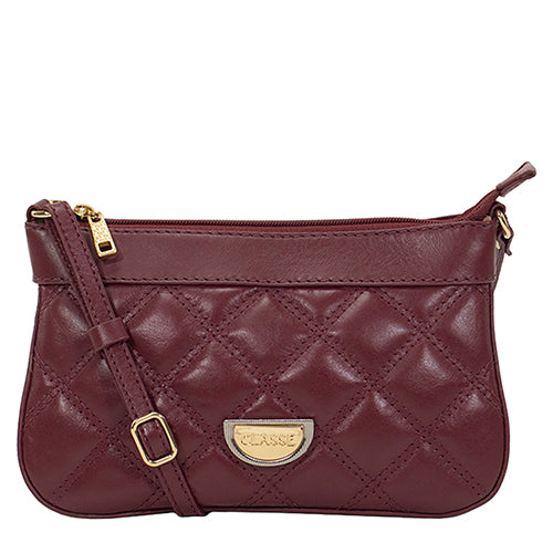 Bolsa de Couro Crossbody Maia - Ruby