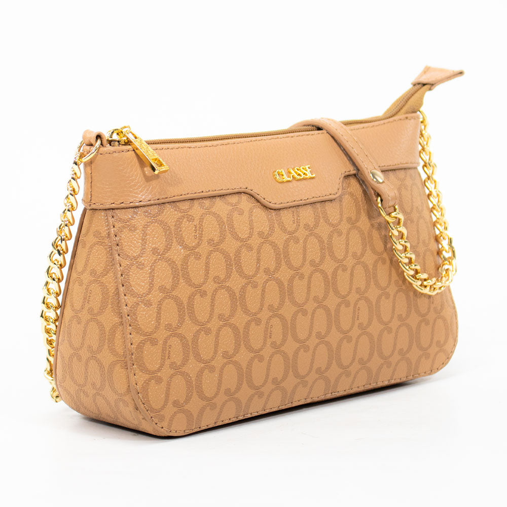 Bolsa Feminina Canvas Crossbody Helo - Tan