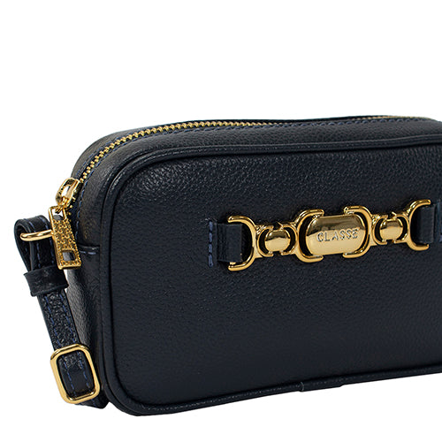 Bolsa de Couro Camera Bag Belle - Marinho