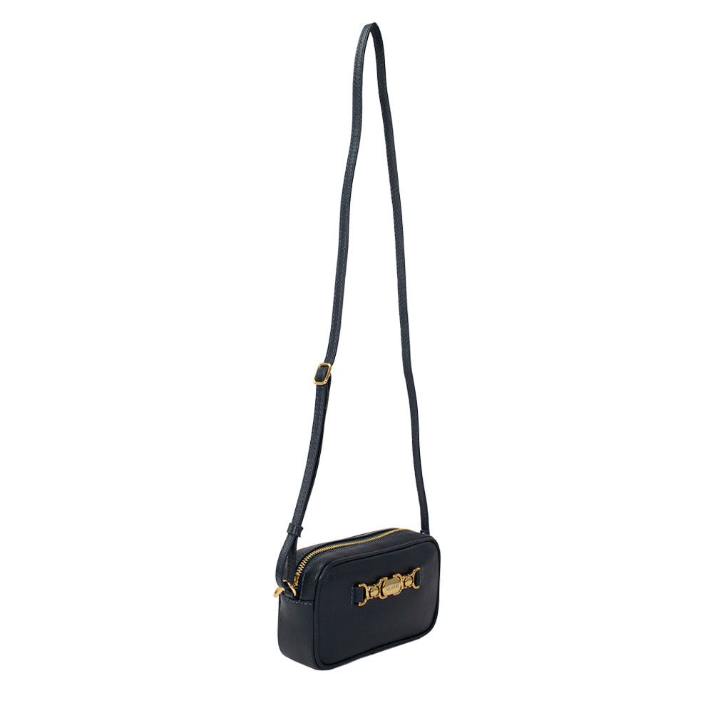 Bolsa de Couro Camera Bag Belle - Marinho