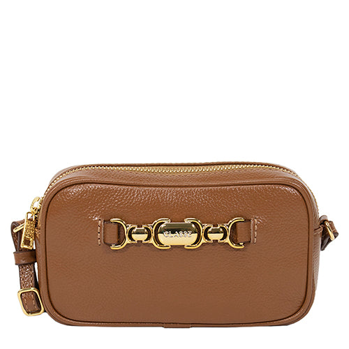 Bolsa de Couro Camera Bag Belle - Nocciola