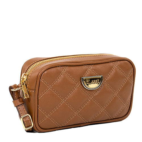 Bolsa de Couro Camera Bag Maia - Nocciola