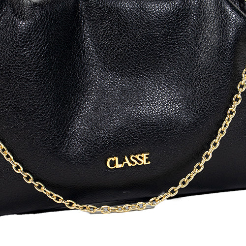 Bolsa de Couro Crossbody Tati - Preto Soft