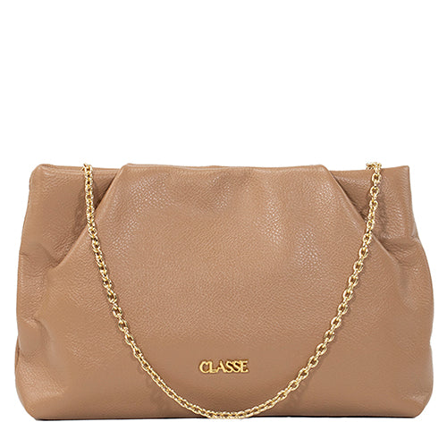 Bolsa de Couro Crossbody Tati - Tan Soft