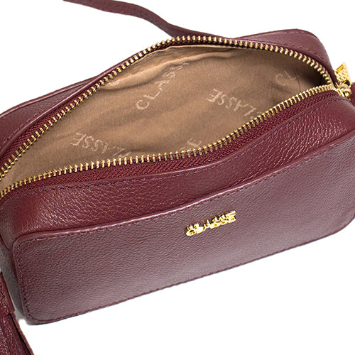 Bolsa de Couro Camera Bag Malu - Ruby