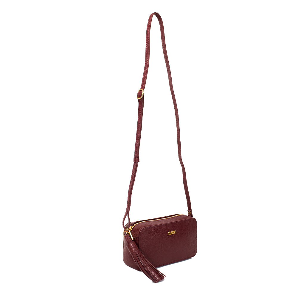 Bolsa de Couro Camera Bag Malu - Ruby