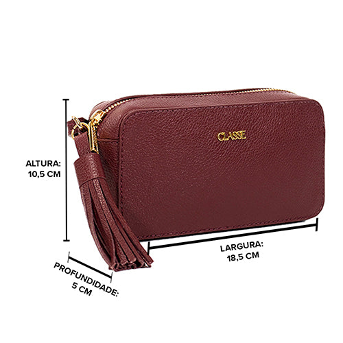 Bolsa de Couro Camera Bag Malu - Ruby