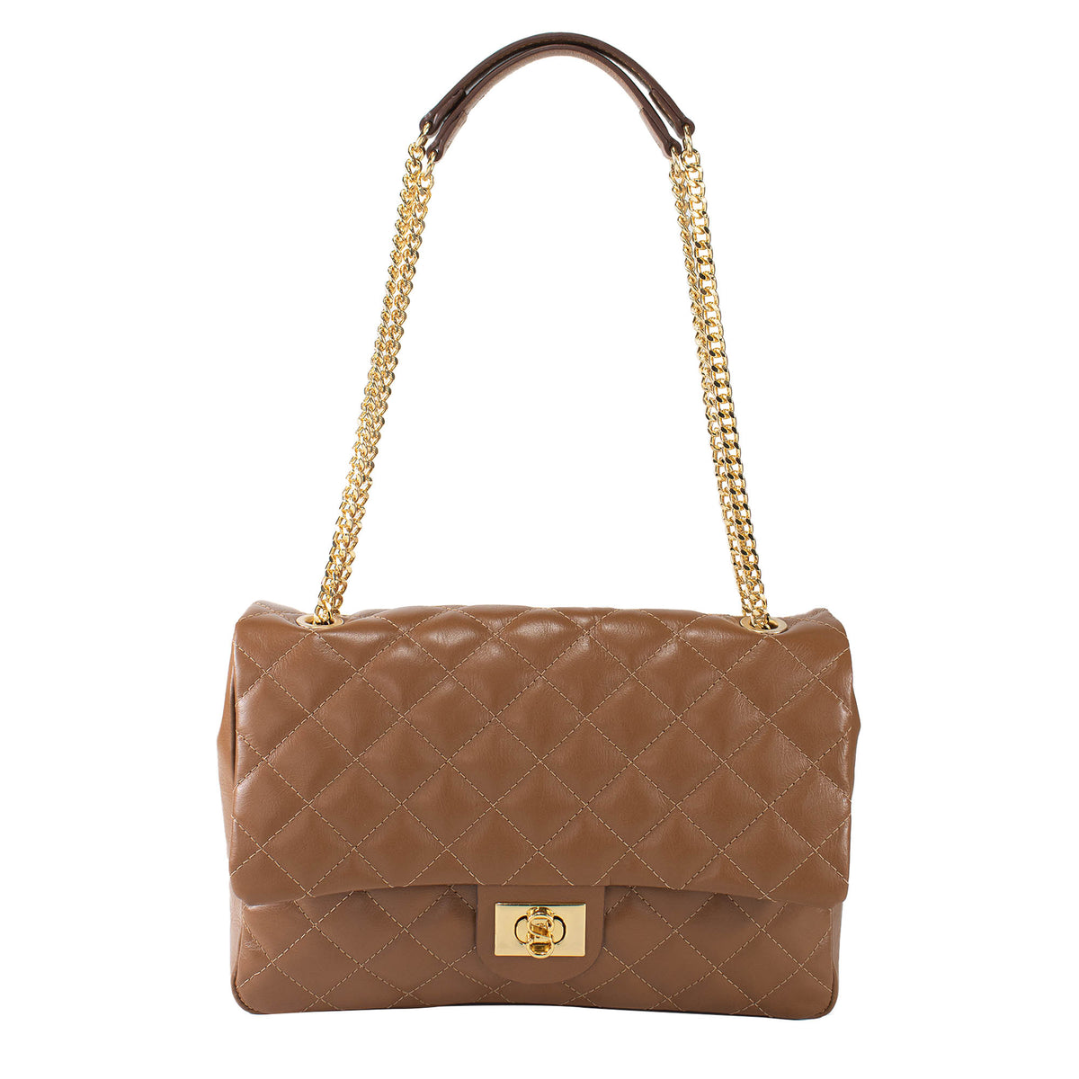 Bolsa Tiracolo de Couro Lauren - Grande