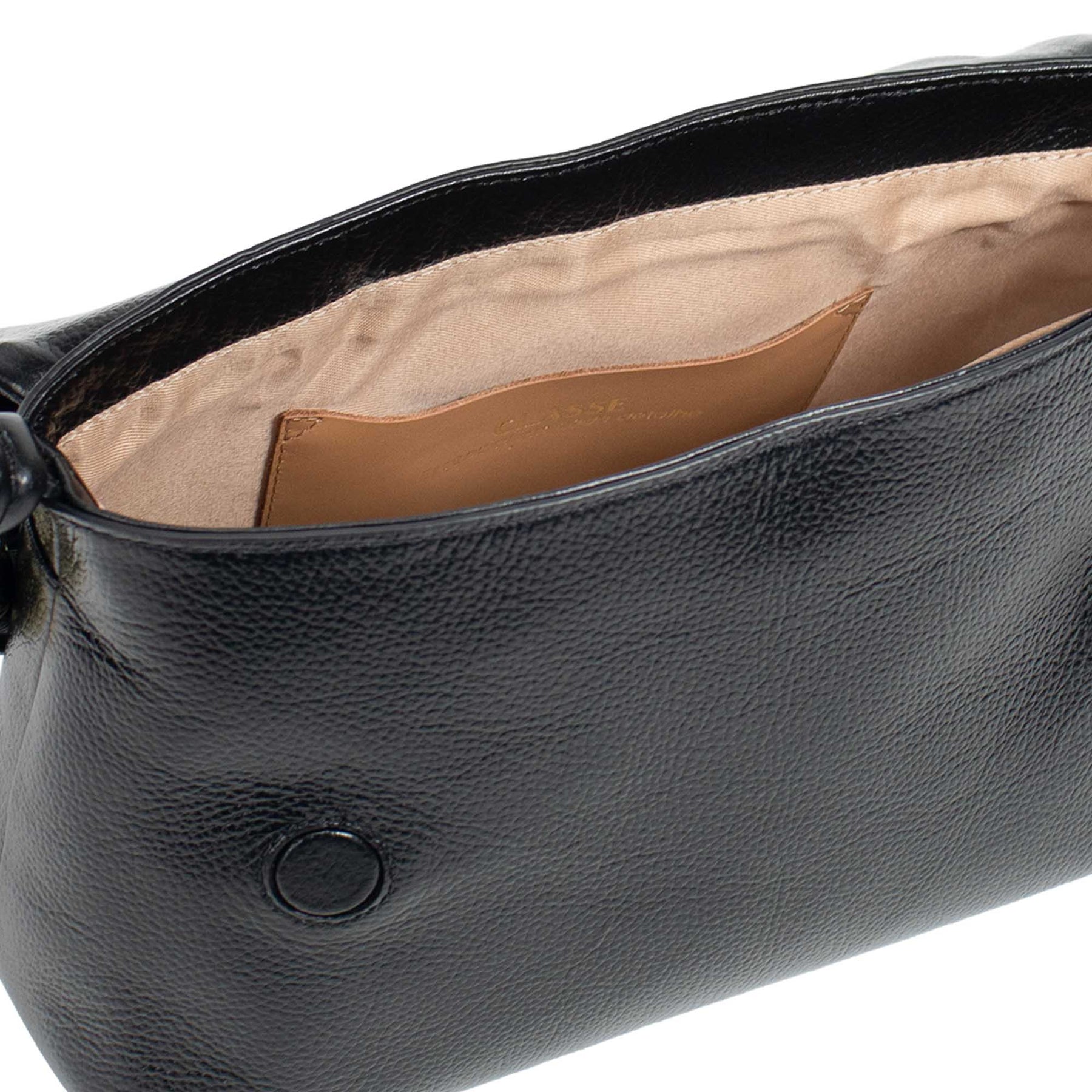 Bolsa de Couro Tiracolo Fendi - Preto