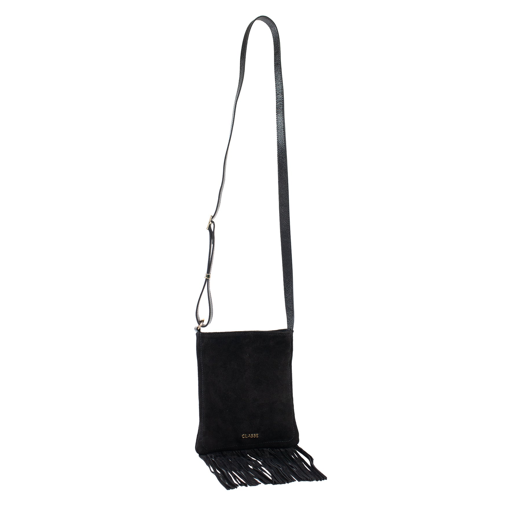 Bolsa de Couro Crossbody Lolla - Preto