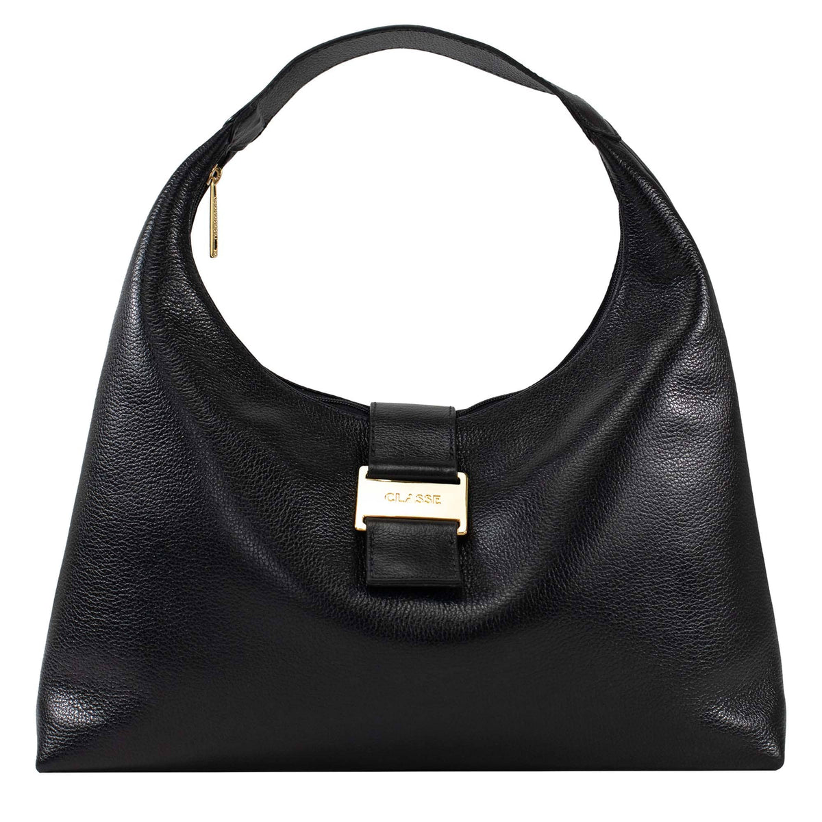 Bolsa de Couro Hobo Alice - Preto