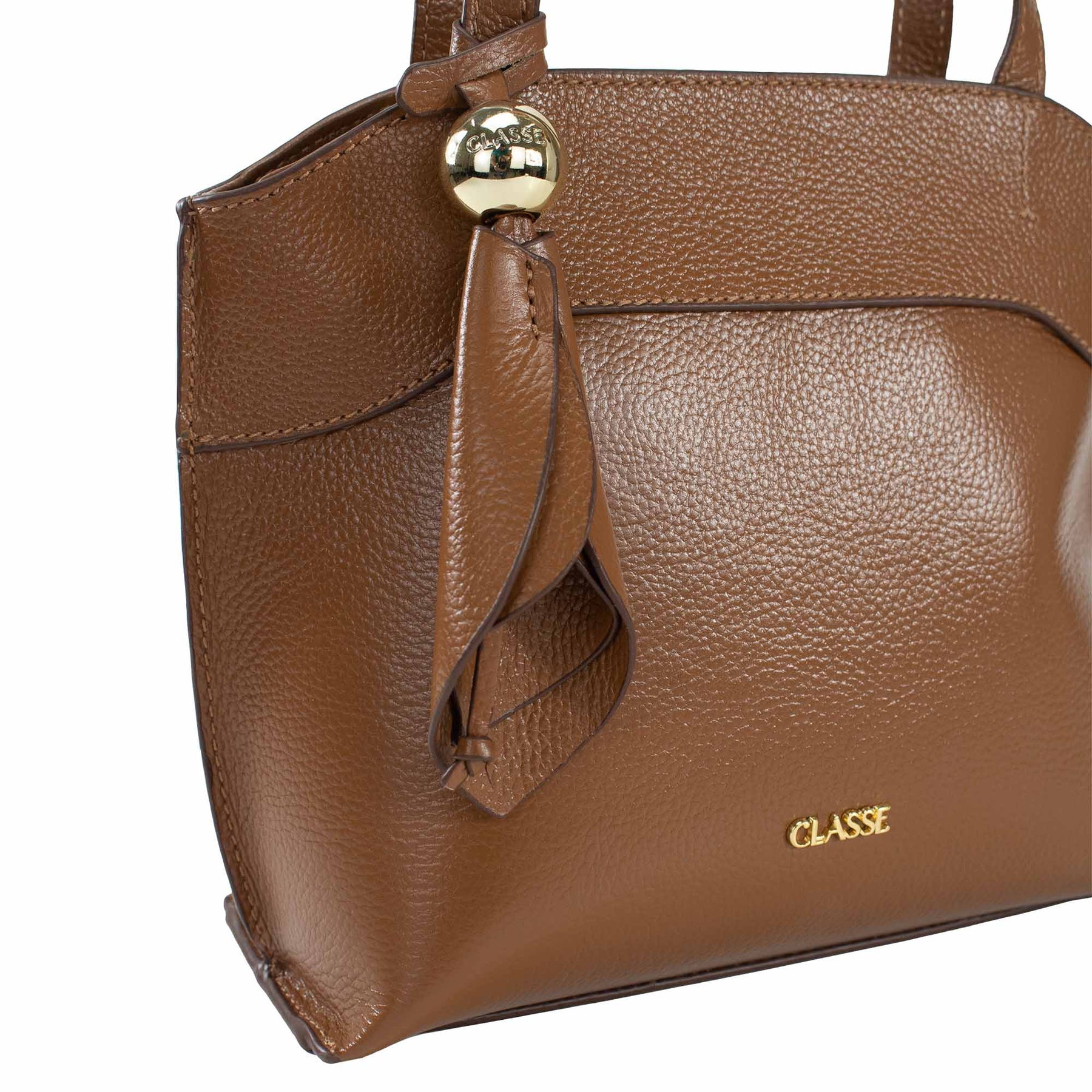Bolsa de Couro Tote Flora - Nocciola