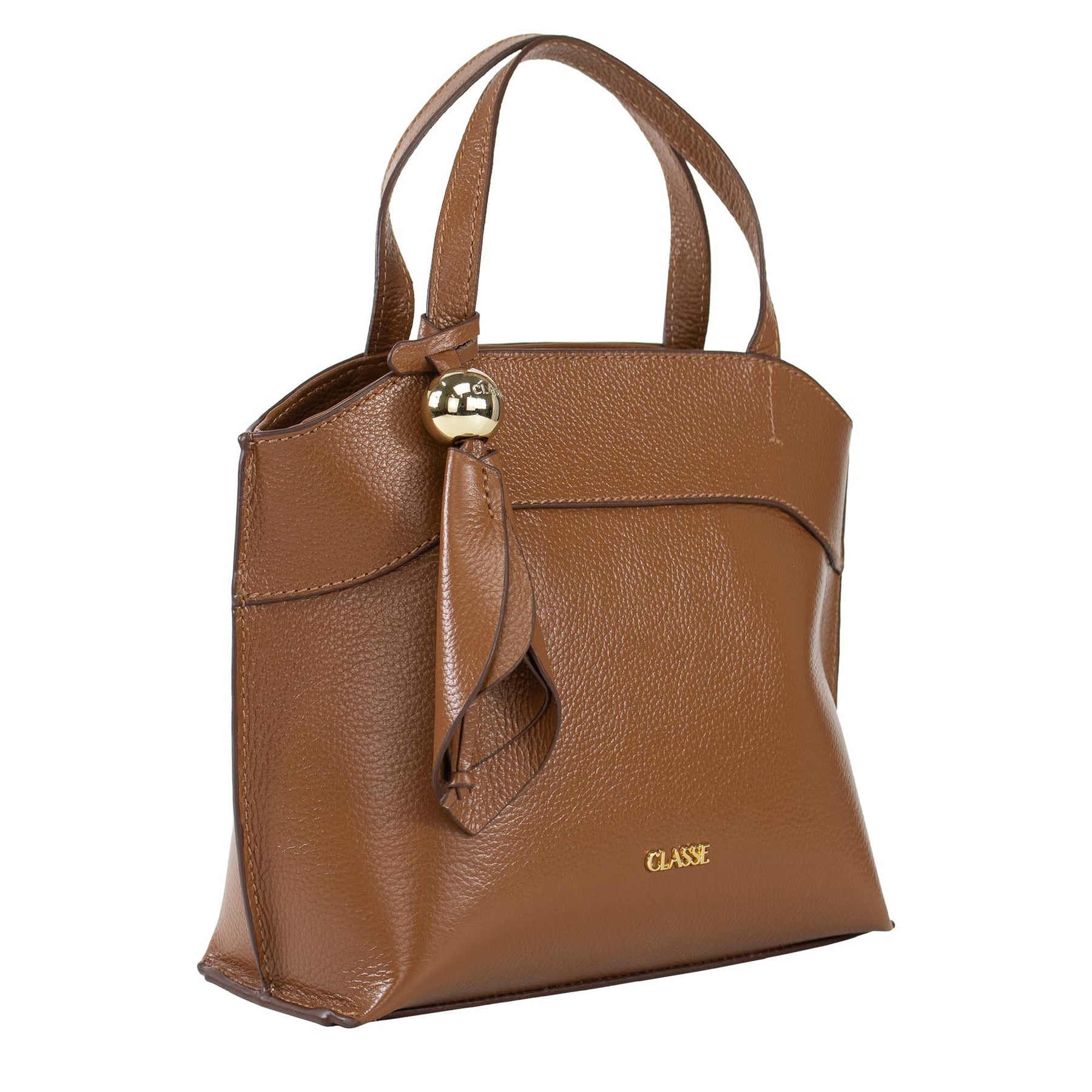 Bolsa de Couro Tote Flora - Nocciola