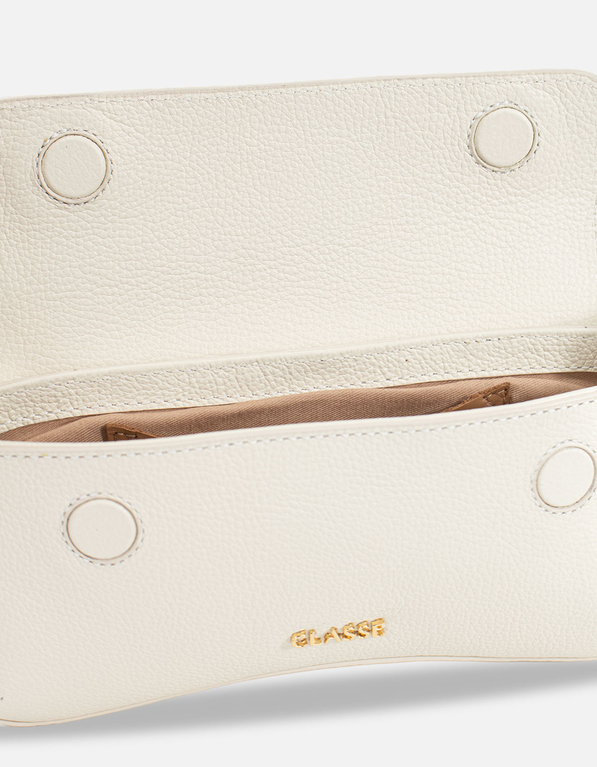 Bolsa de Couro Tiracolo Hit - Off White