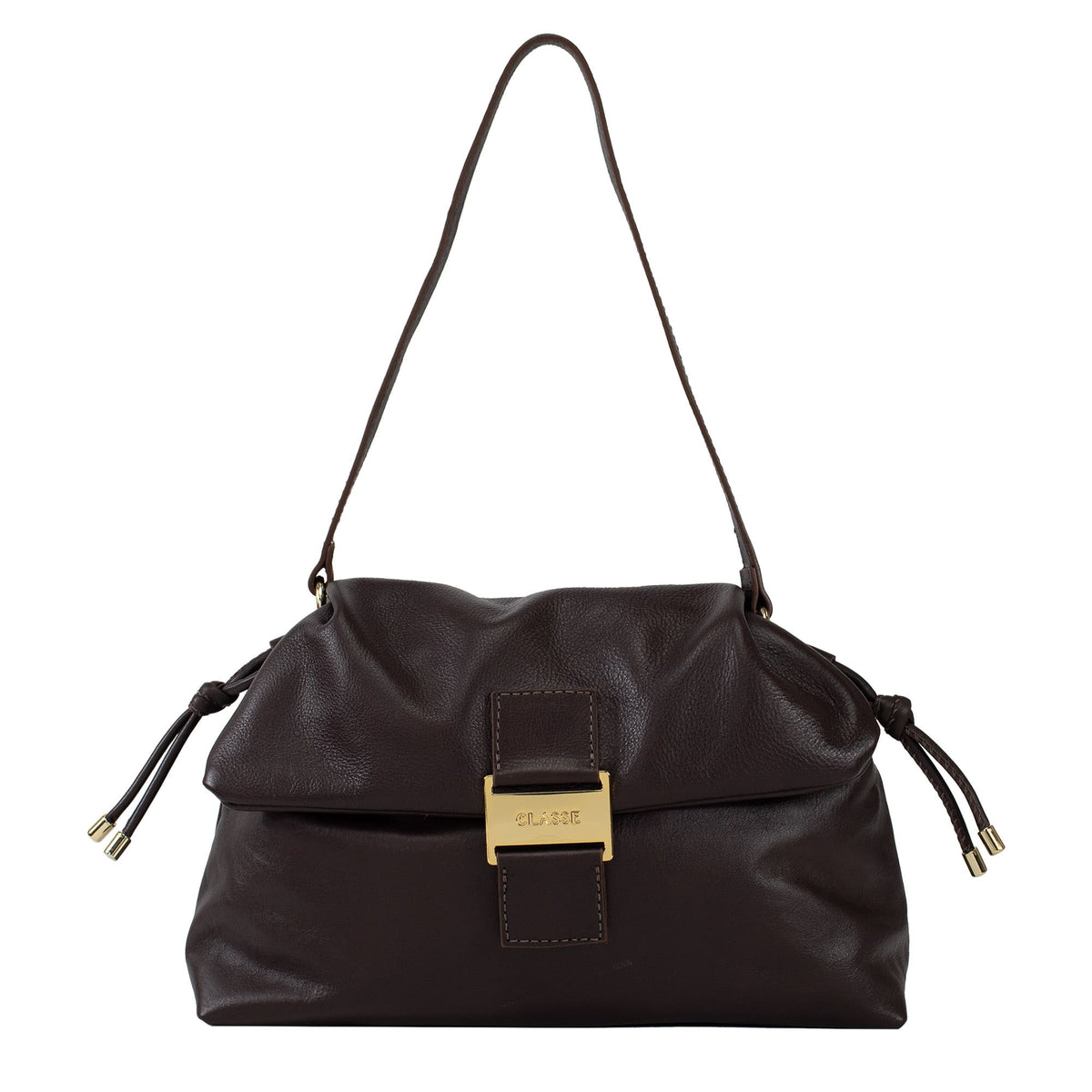 Bolsa de Couro Tiracolo Alice - Chocolate