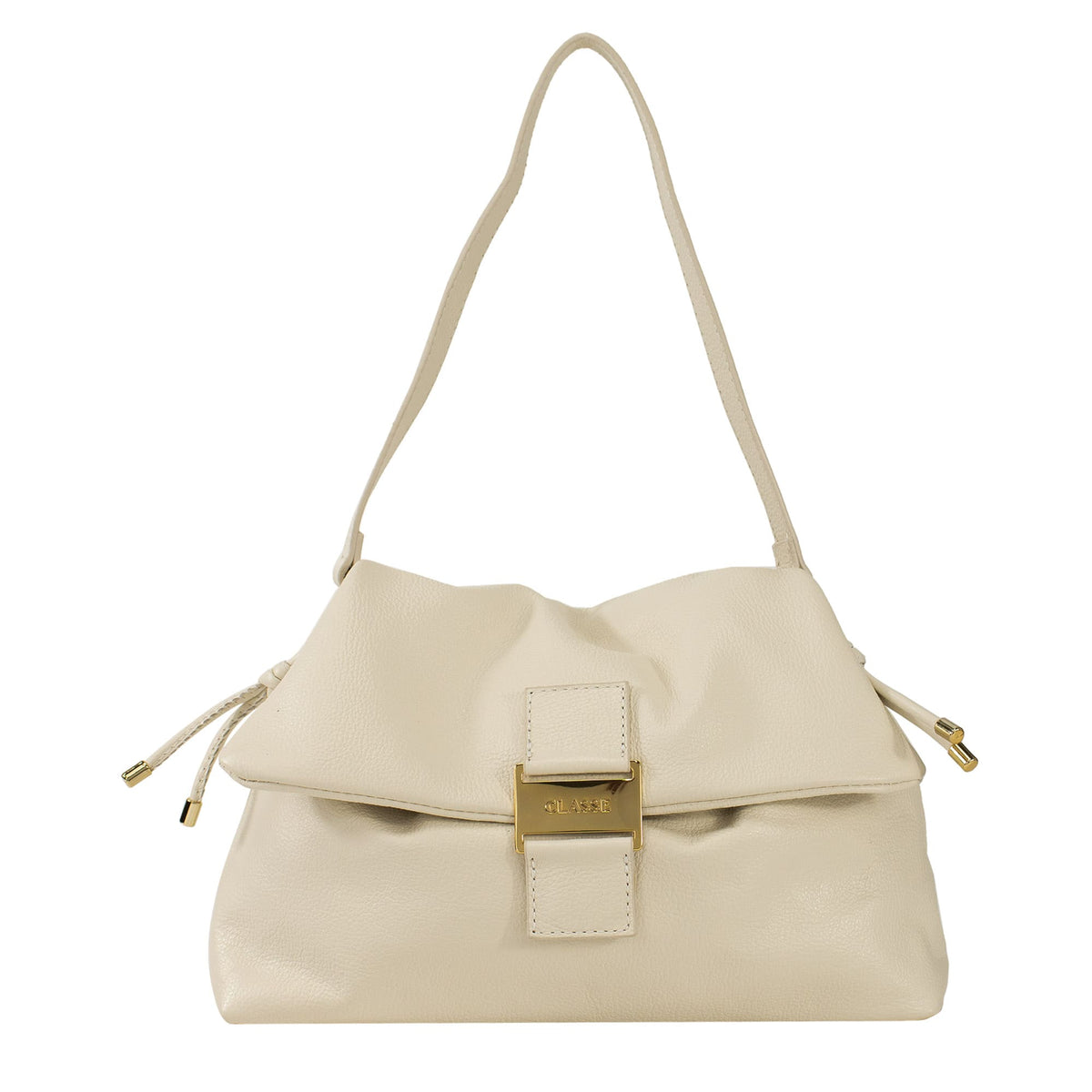 Bolsa de Couro Tiracolo Alice - Off White