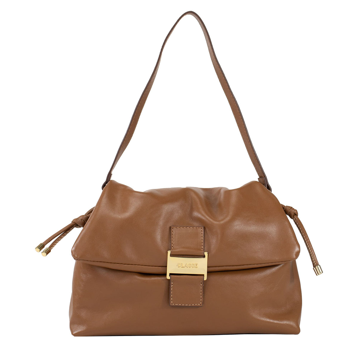 Bolsa de Couro Tiracolo Alice - Nocciola