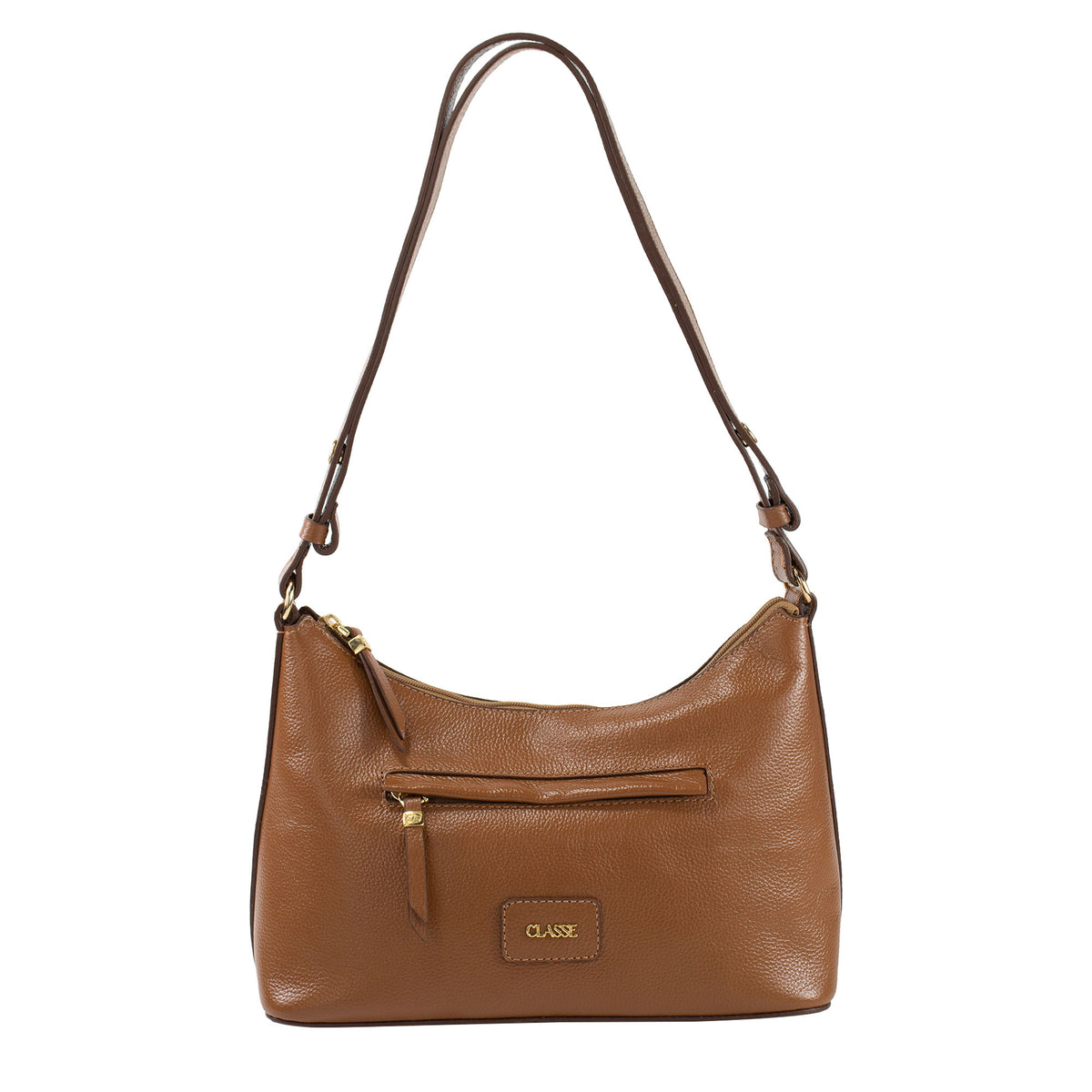 Bolsa Crossbody de Couro Becca - Nocciola