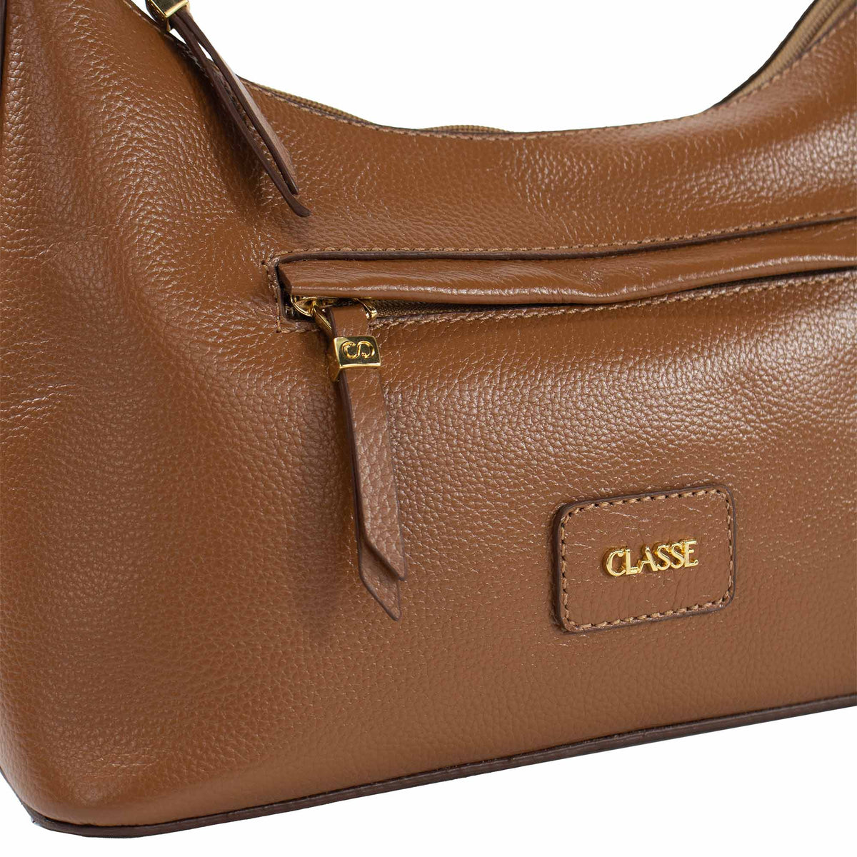 Bolsa Crossbody de Couro Becca - Nocciola