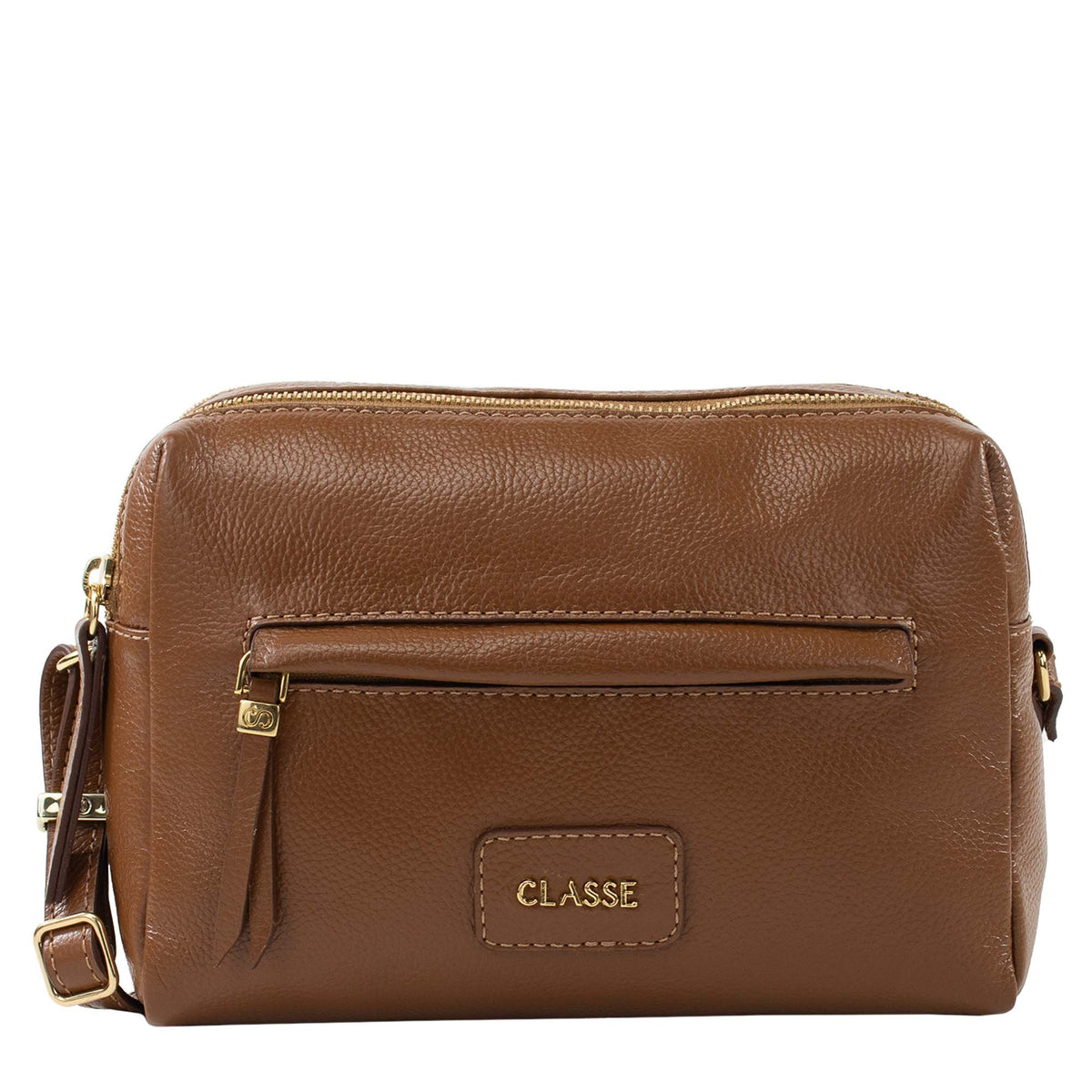 Bolsa de Couro Camera Bag Becca - Nocciola