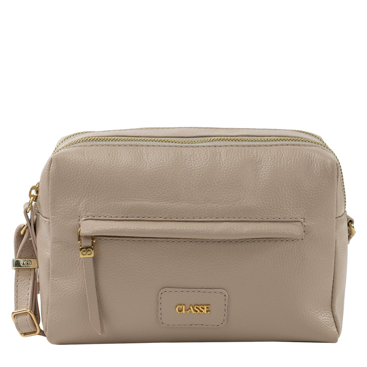 Bolsa de Couro Camera Bag Becca - Creme