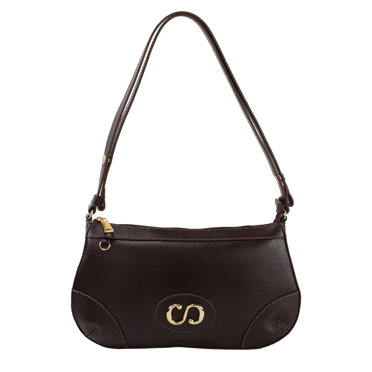 Bolsa Crossbody de Couro Maiorca - Chocolate