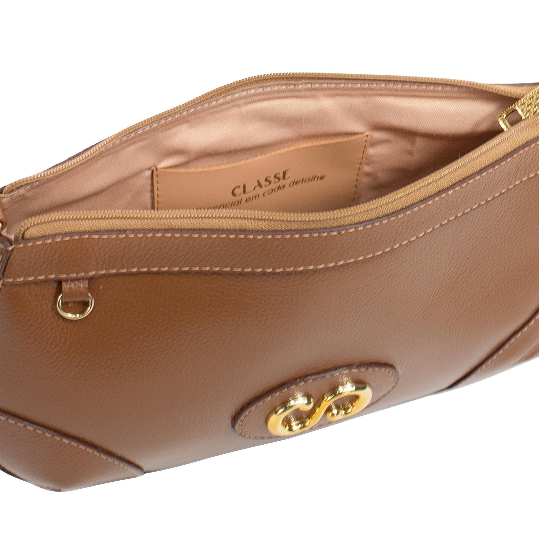 Bolsa Crossbody de Couro Maiorca - Nocciola
