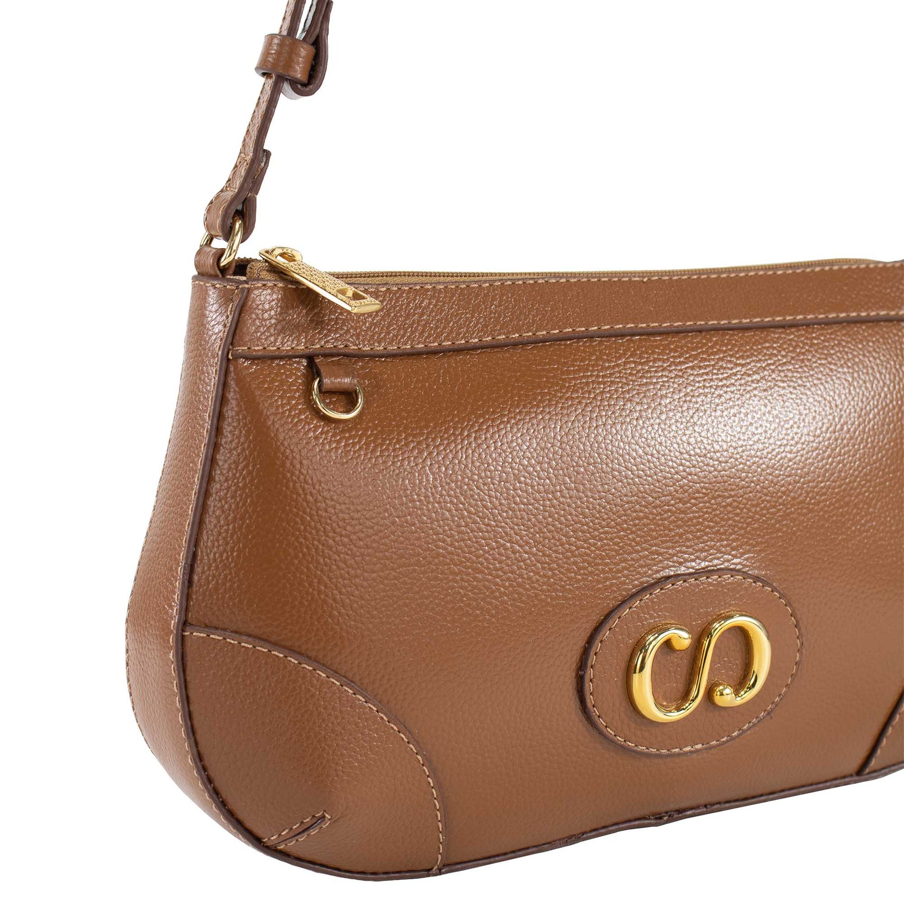 Bolsa Crossbody de Couro Maiorca - Nocciola