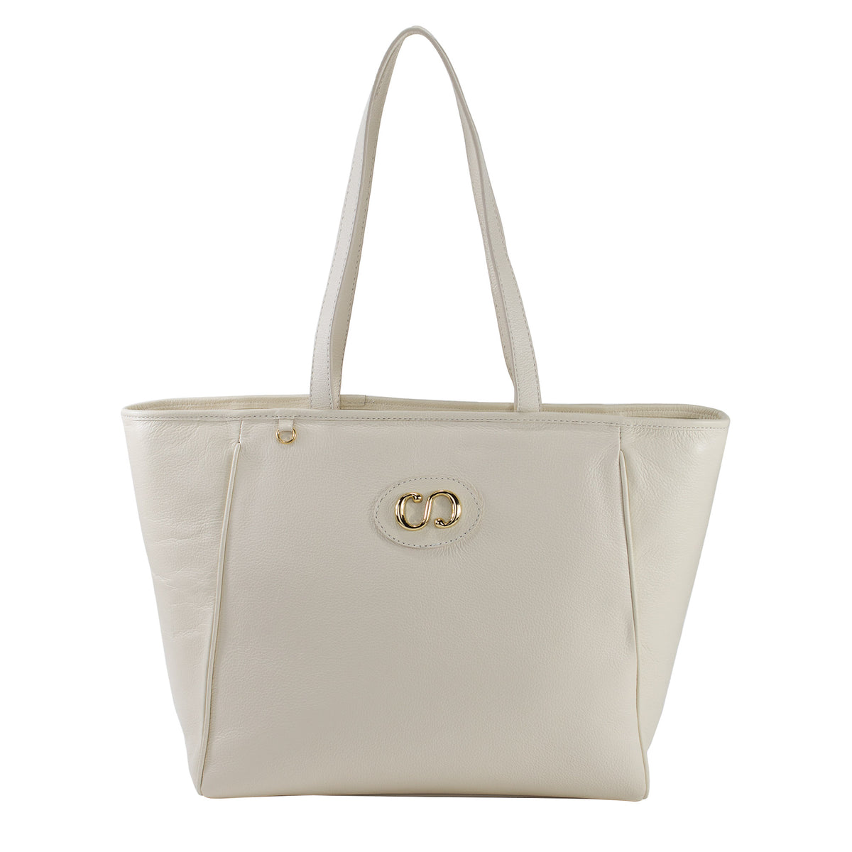 Bolsa Shopping Bag de couro Maiorca - Off White