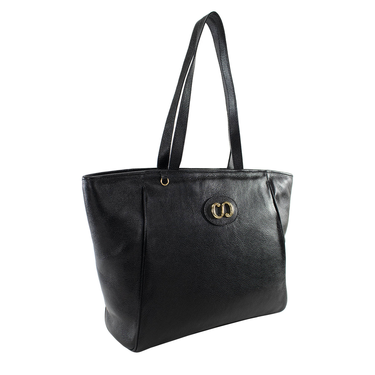 Bolsa Shopping Bag de couro Maiorca - Preto