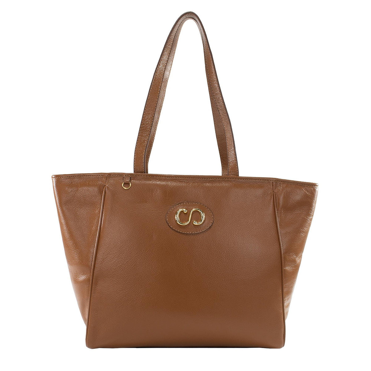 Bolsa Shopping Bag de couro Maiorca - Nocciola