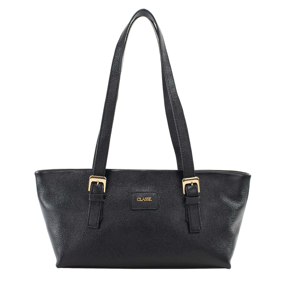 Bolsa de ombro de Couro Becca - Preto