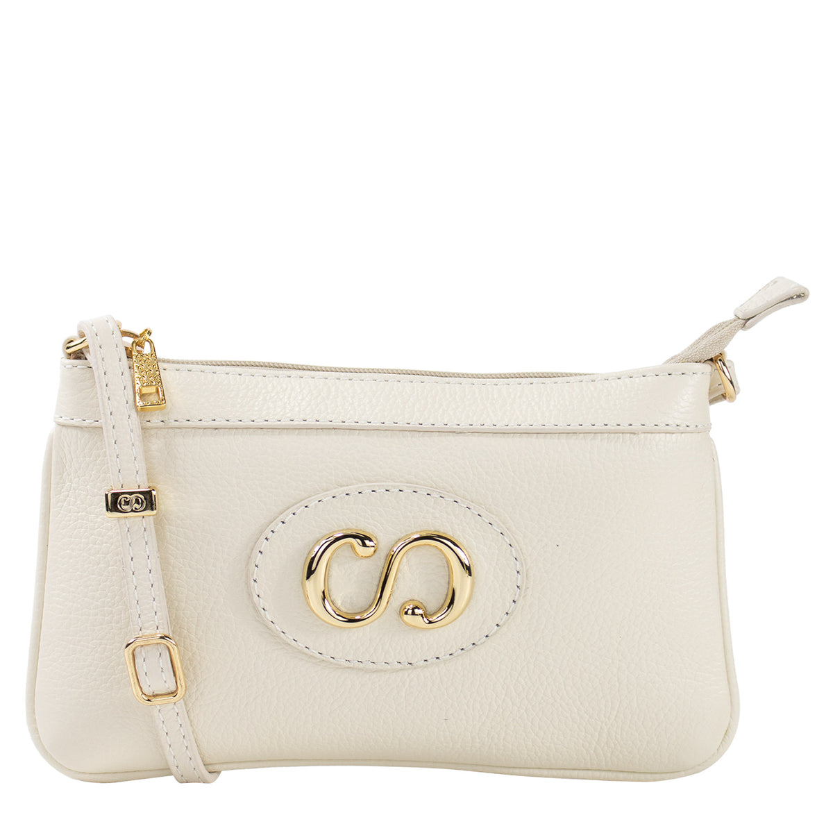 Bolsa Crossbody de Couro Mini Maiorca - Off White