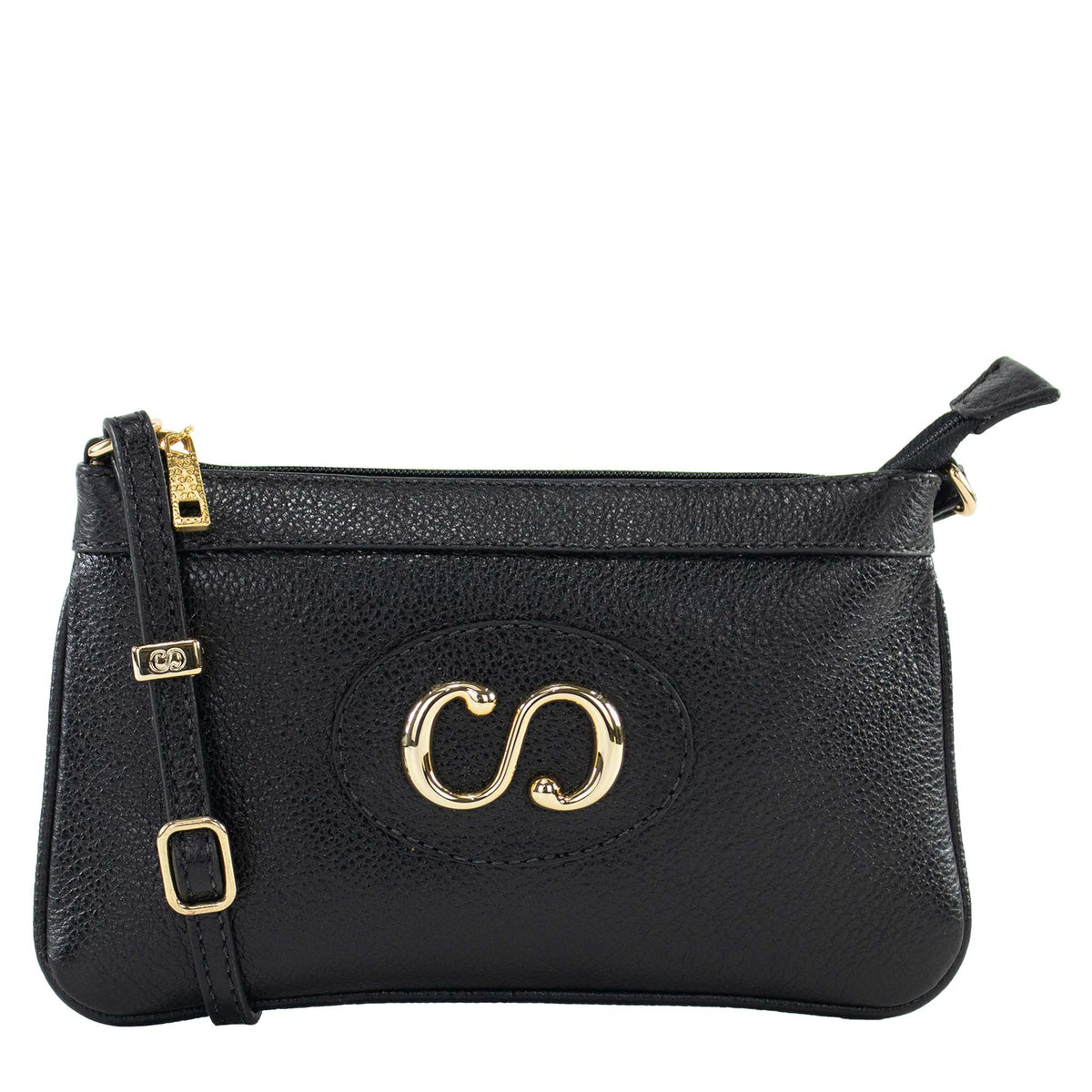 Bolsa Crossbody de Couro Mini Maiorca - Preto