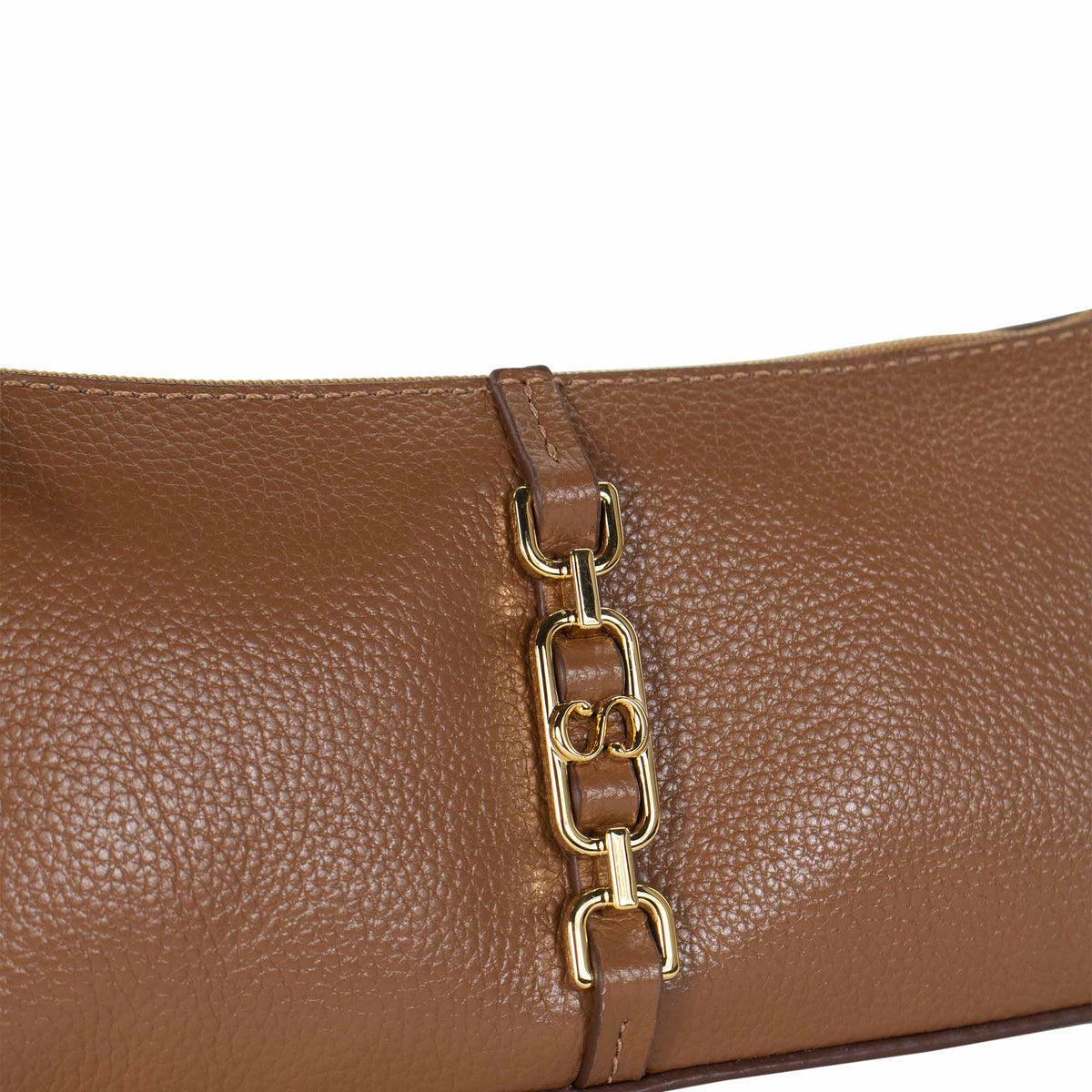 Bolsa de Ombro de Couro Jully