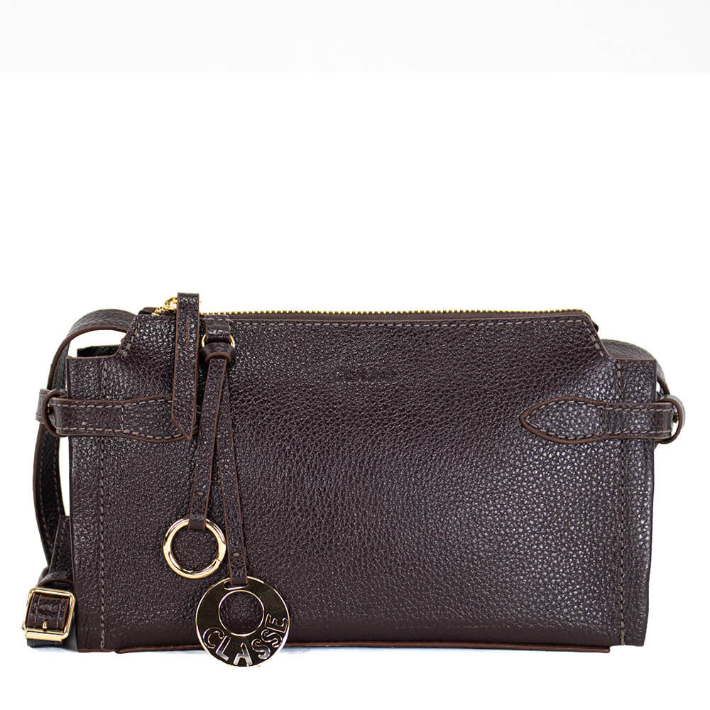 Bolsa Crossbody de couro Havana