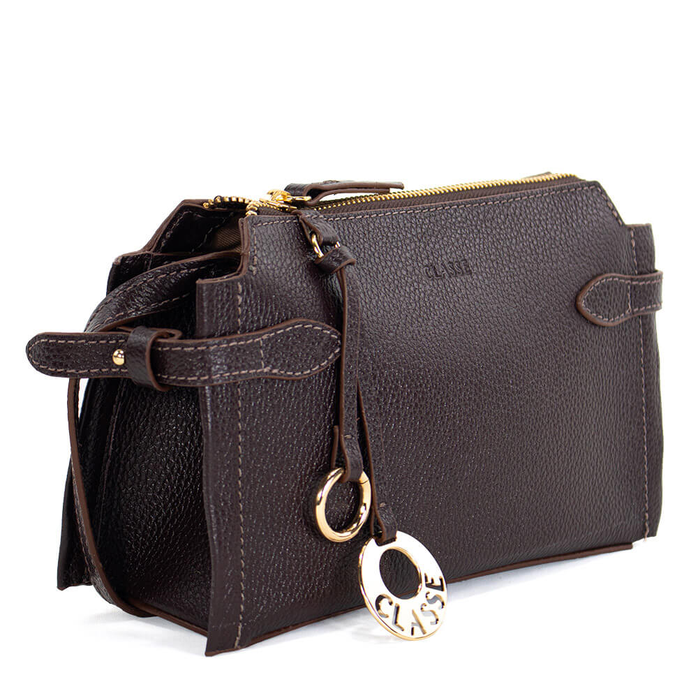 Bolsa Crossbody de couro Havana