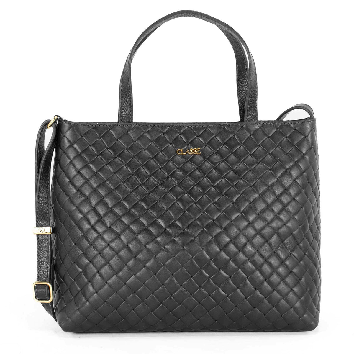 Bolsa Tote Bag de Couro Tramado - Tanara