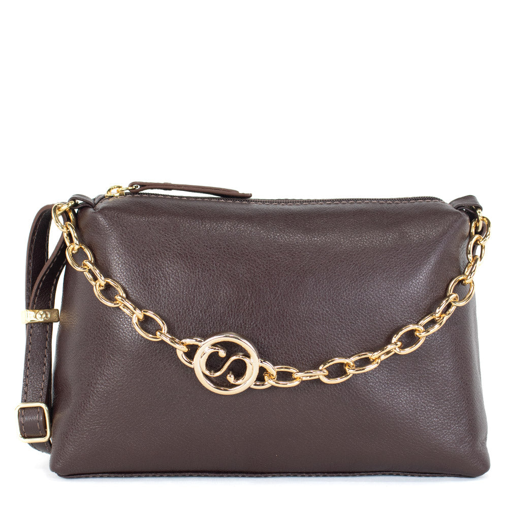 Bolsa de Couro Crossbody - Rebecca