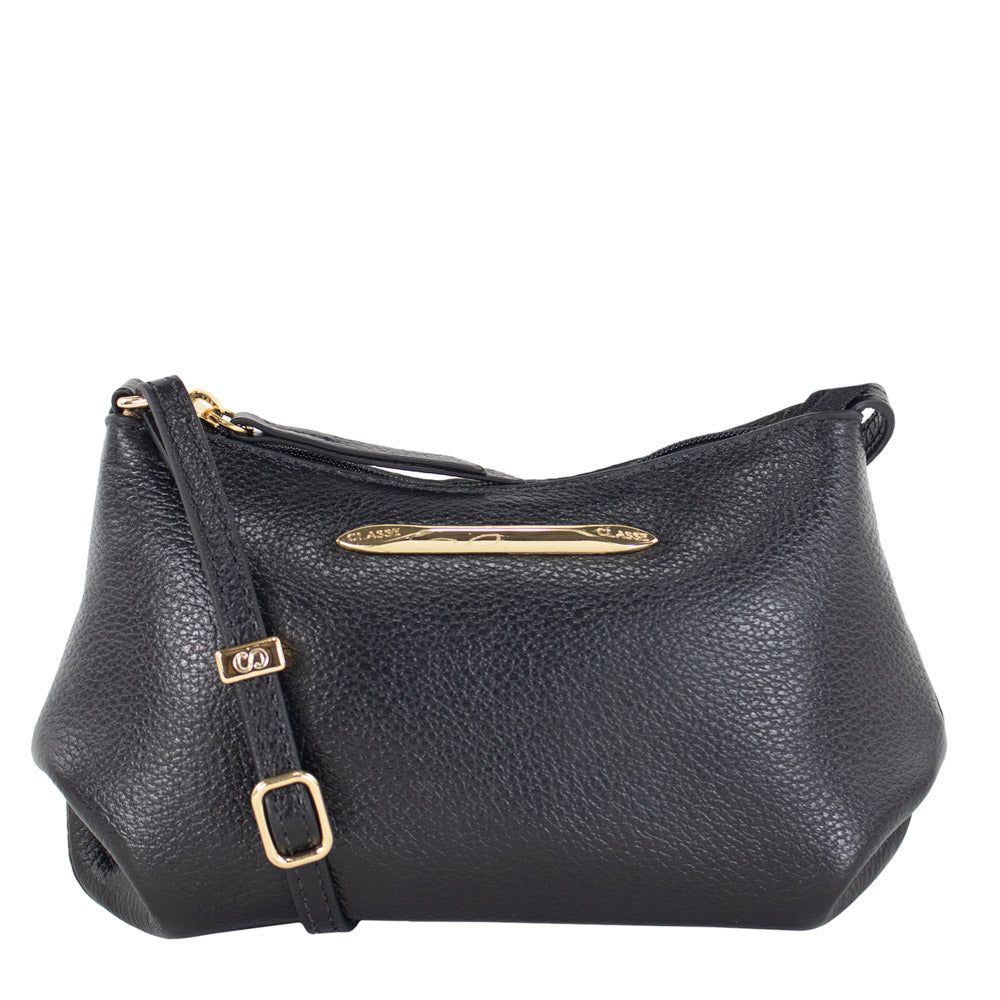 Bolsa de Couro Crossbody Bia
