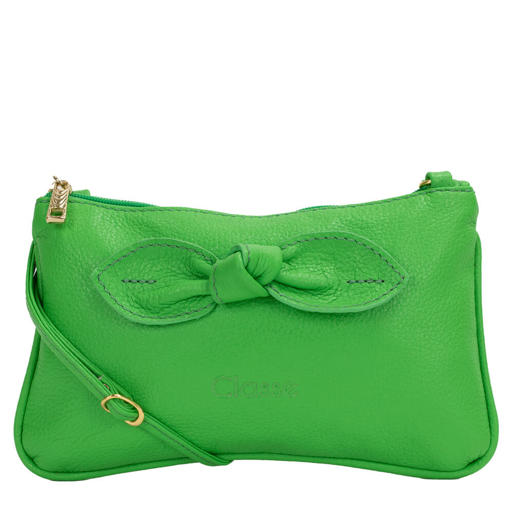 Bolsa de Couro Crossbody Maria - Verde Tropical