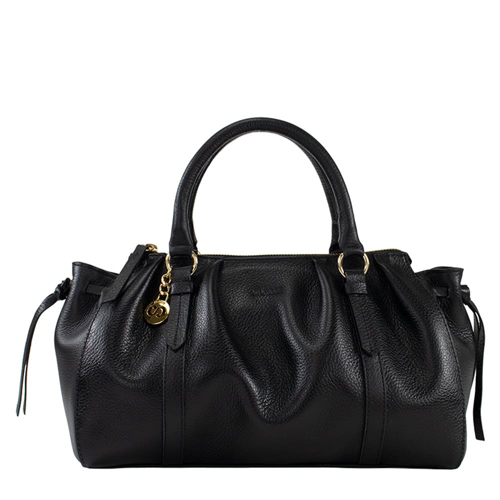 Bolsa de Couro Tote Bella - Floater Preto