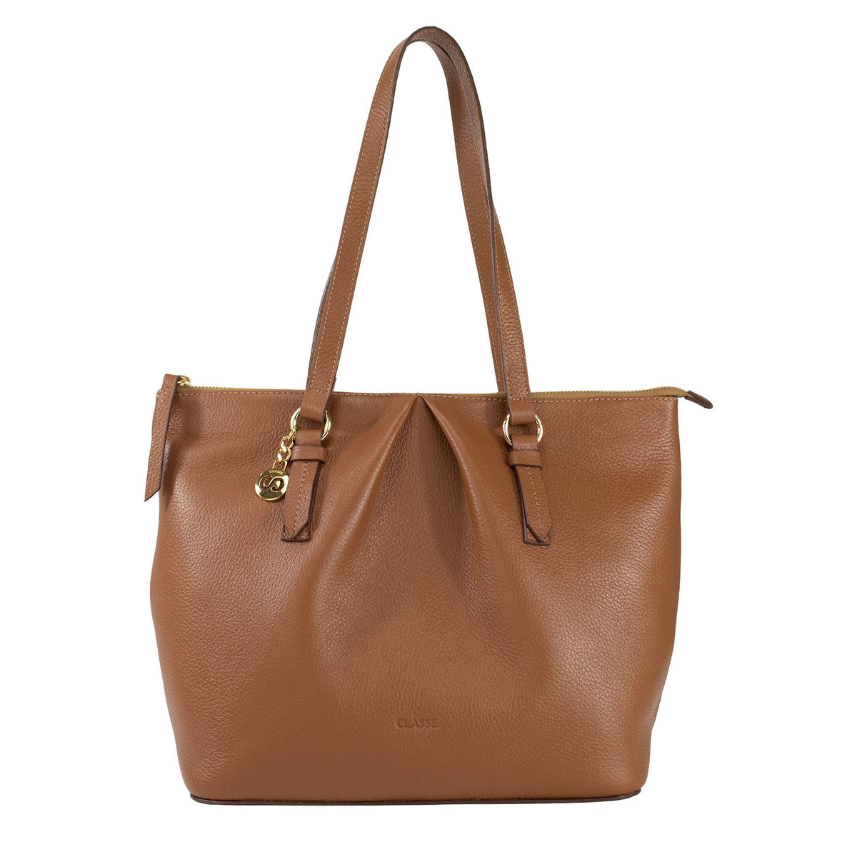 Bolsa de Couro Shopping Bag Bella - Floater Nocciola