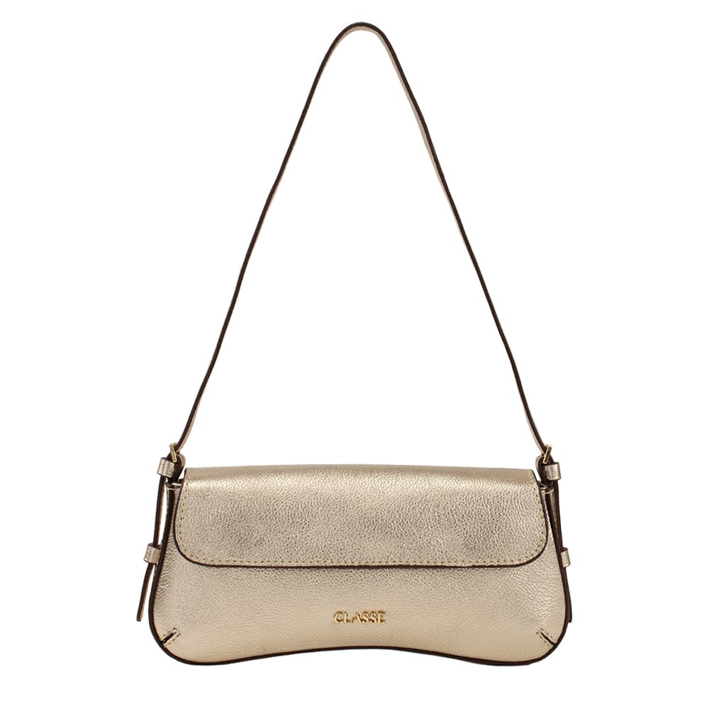Bolsa de Couro Tiracolo Hit - Ouro