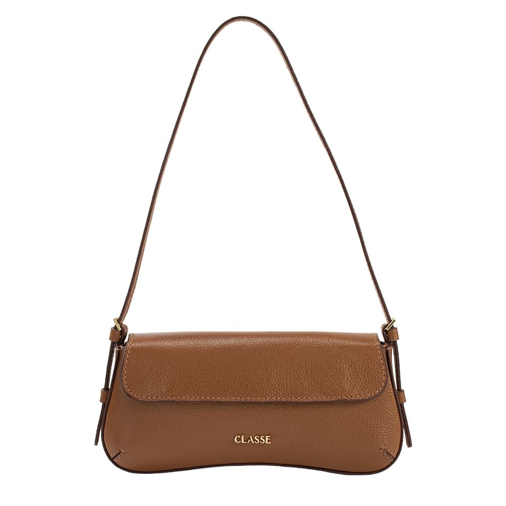 Bolsa de Couro Tiracolo Hit - Nocciola