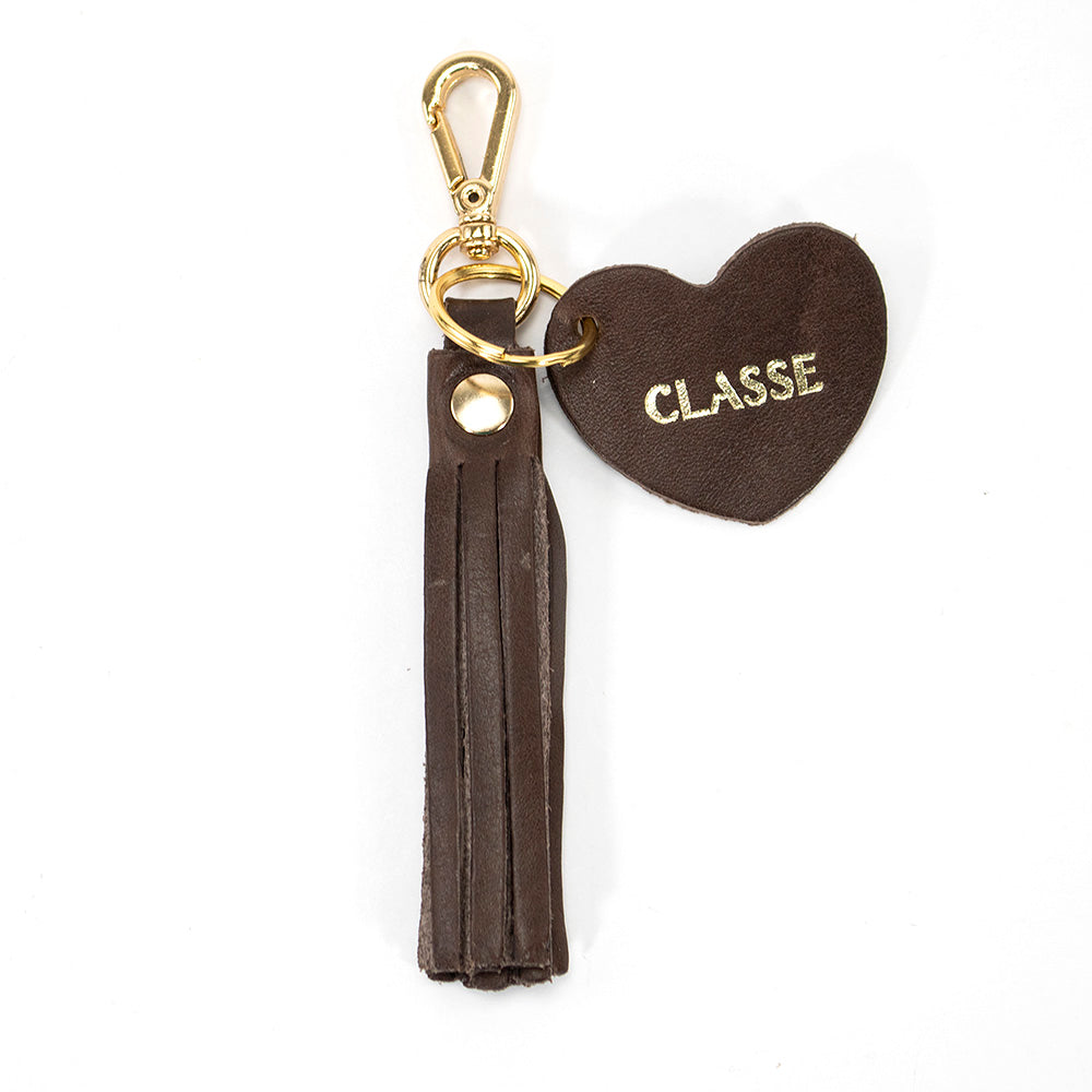 Chaveiro Feminino de Couro Coração Classe