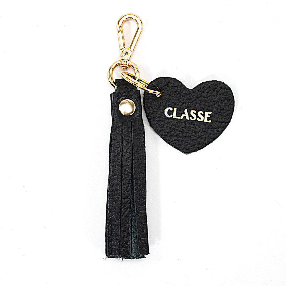 Chaveiro Feminino de Couro Coração Classe