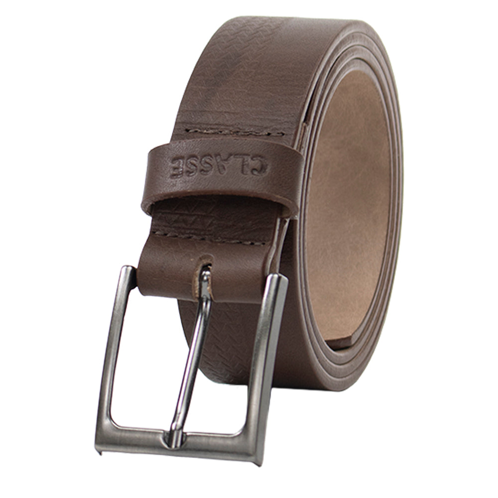 Kit 02 Casual Masculino: Carteira de Couro Baixo Relevo e Cinto.